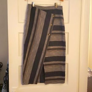 Free People Cotton Pencil Skirt sz 8